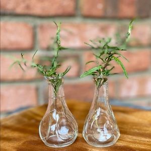 Two vintage bud vases